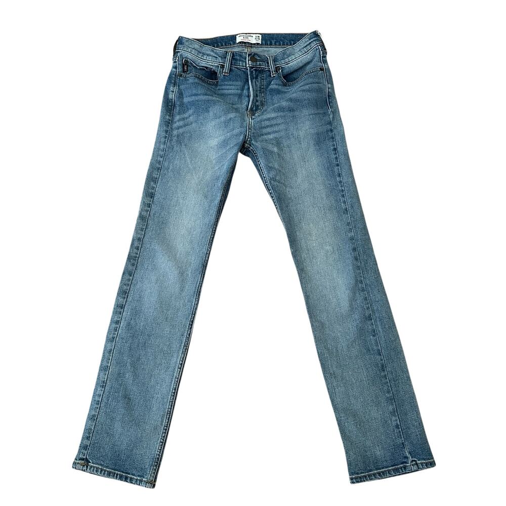 Abercrombie Kids Skinny 5 Pocket Design Light Wash Blue Jeans Size Slim 15/16 - Picture 9 of 9